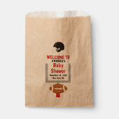 Gender Reveal Football Baby Boy Dusche Willkommen Geschenktütchen (Vorderseite)