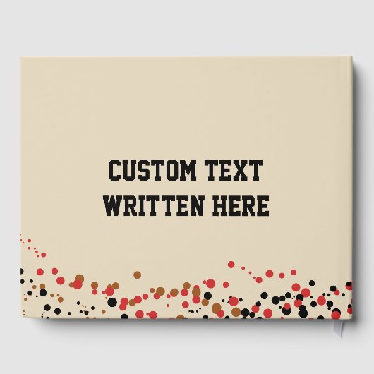 Gender Reveal Football Baby Boy Shower Touchdown Gästebuch (Rückseite)