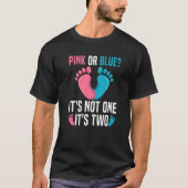 Gender Reveal for Gender Reveal Twin Parents to be T-Shirt (Vorderseite)