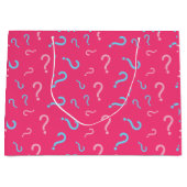 Gender Reveal Fuchsia Geschenktasche Große Geschenktüte (Vorderseite)