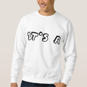 Gender Reveal für rosa oder blau gestrichene Handd Sweatshirt