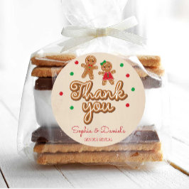 Gender Reveal Gefälligkeitskleber - Lebkuchen Runder Aufkleber