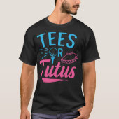 Gender Reveal Golf Design for a Golfing Family Gol T-Shirt (Vorderseite)