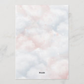 Gender Reveal He or She Bear Balloon Invitation Einladung (Rückseite)