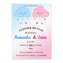 Gender Reveal Invitation Card