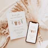 Gender Reveal Invite | Boho Neutral Gender Reveal Einladung