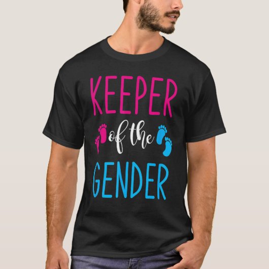 Gender Reveal Keeper Of The Gender 6 T-Shirt (Vorderseite)