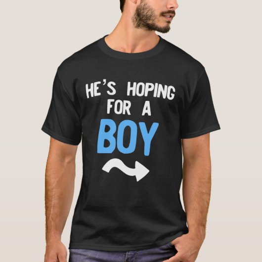 Gender reveal matching for mom and dad reveal par T-Shirt (Vorderseite)