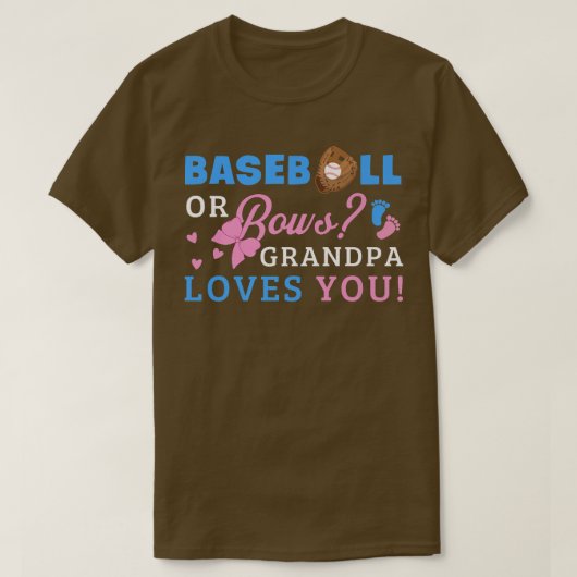 Gender Reveal Opa T-Shirt (Design vorne)