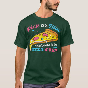 Gender Reveal Pizza Design für eine Pizza Lover T- T-Shirt