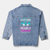 Gender Reveal Putter oder Perlen Mami Lieben Sie Jeansjacke (Rückseite)