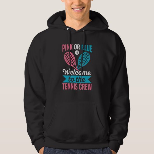 Gender Reveal Quote for a Tennis Player Hoodie (Vorderseite)