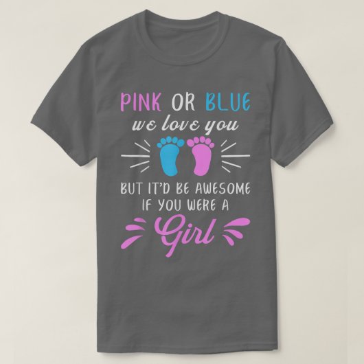 Gender Reveal Team Girl552 T-Shirt (Design vorne)