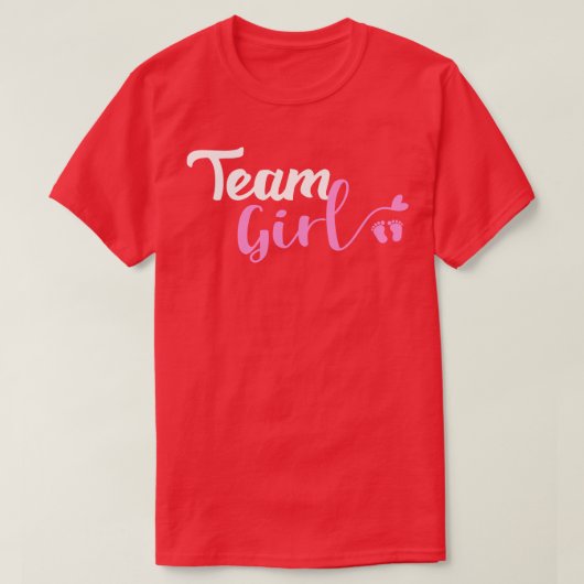 Gender Reveal Team Girl Ba T-Shirt (Design vorne)