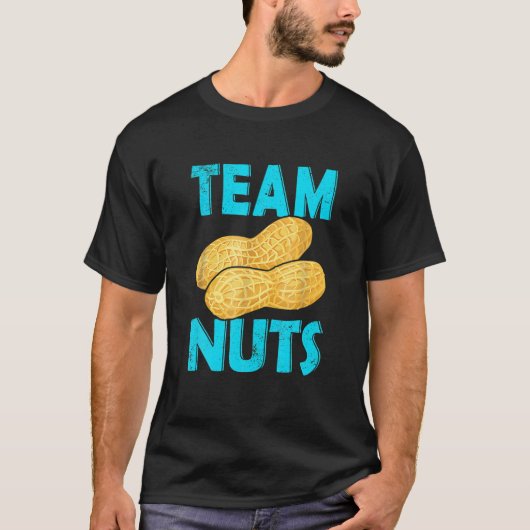 Gender Reveal Team Nuts Boy Matching Family T-Shirt (Vorderseite)