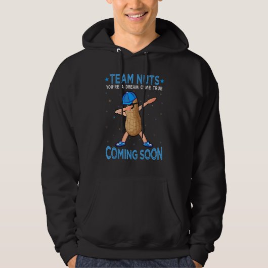 Gender Reveal Team Nuts Coming Soon Hoodie (Vorderseite)