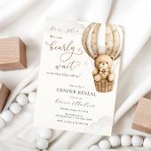 Gender Reveal Teddy Bear Baby Shower Einladung