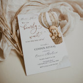 Gender Reveal Teddy Bear Baby Shower Einladung
