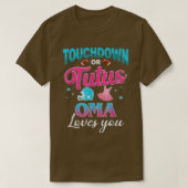 Gender Reveal Touchdown oder Tutus Oma Matching Ba T-Shirt (Design vorne)