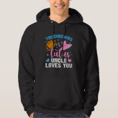 Gender Reveal Touchdowns or Tutus Uncle Matching B Hoodie (Vorderseite)