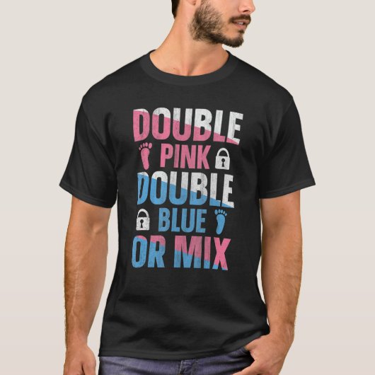 Gender Reveal Twins Quote for a Gender Reveal Twin T-Shirt (Vorderseite)
