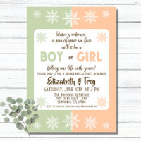 Gender Reveal über Olivenbäume und Peach Winter Sn