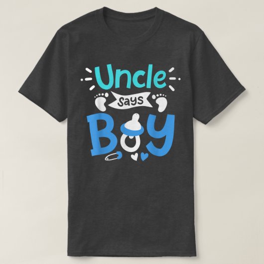 Gender Reveal Uncle T-Shirt (Design vorne)