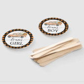 Gender Reveal Voting Fan Vintagen Pumpkin Truck Fächer (Non-assembled)