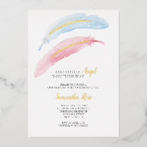 Gender Reveal Watercolor Baby Shower