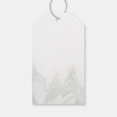 Gender Reveal Winter Baby Shower Gevor Vielen Dank Geschenkanhänger (Rückseite)