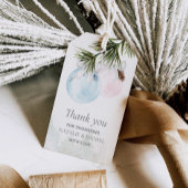 Gender Reveal Winter Baby Shower Gevor Vielen Dank Geschenkanhänger