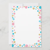 Gender Reveve Invitation Baby Shower Boy oder Mädc Einladung (Rückseite)