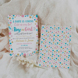Gender Reveve Invitation Baby Shower Boy oder Mädc Einladung