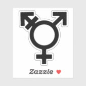 Gender-Symbol Aufkleber (Blatt)