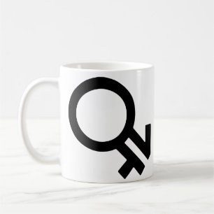 Gender-Symbol Kaffeetasse