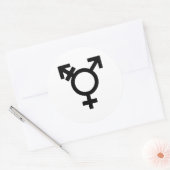 Gender-Symbol Runder Aufkleber (Umschlag)