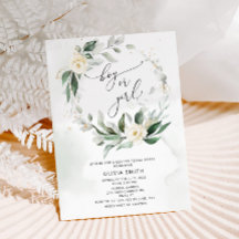 Gender Wasserfarbe Grün - Einladung