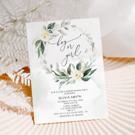 Gender Wasserfarbe Grün - Einladung