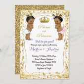 Genderdarstellung des Afrikanischen Prinzen oder P Einladung (Vorne/Hinten)