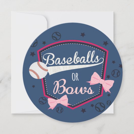 Genderdarstellung im Baseball oder bei Missbildung Einladung (Vorderseite)