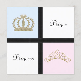 Genderdarstellung von Prinzen und Prinzessinnen Einladung