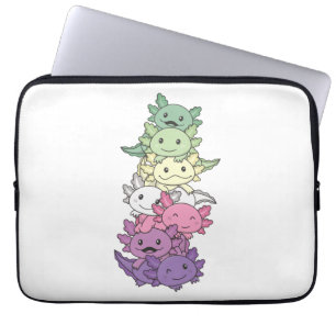 Genderfade Flag Pride Lgbtq Axolotl Laptopschutzhülle