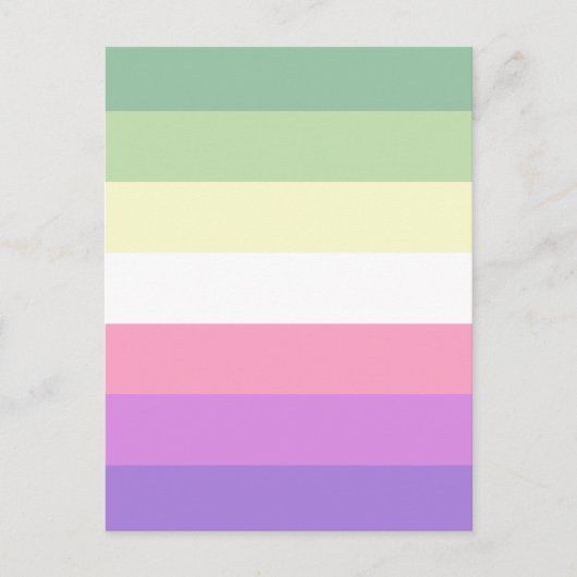 Genderfae Pride Flag  Postkarte (Vorderseite)