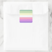 Genderfae Pride Flag   Quadratischer Aufkleber (Tasche)