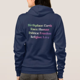 Genderfae Pride - Geburtsort: Erde. Rasse: Mensch Hoodie