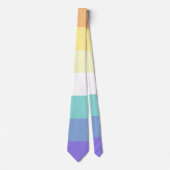 Genderfaun Pride Flag Krawatte (Vorderseite)