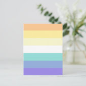 Genderfaun Pride Flag Postkarte (Stehend Vorderseite)