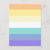 Genderfaun Pride Flag Postkarte (Vorderseite)