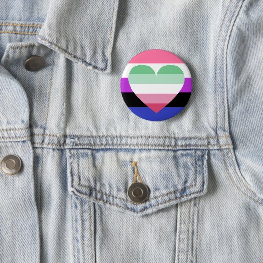 Genderfluid Abrosexual Pride Button (Beispiel)