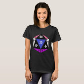 Genderfluid D20 Dice Nonbinary Rainbow Pride LGBTQ T-Shirt (Vorne ganz)